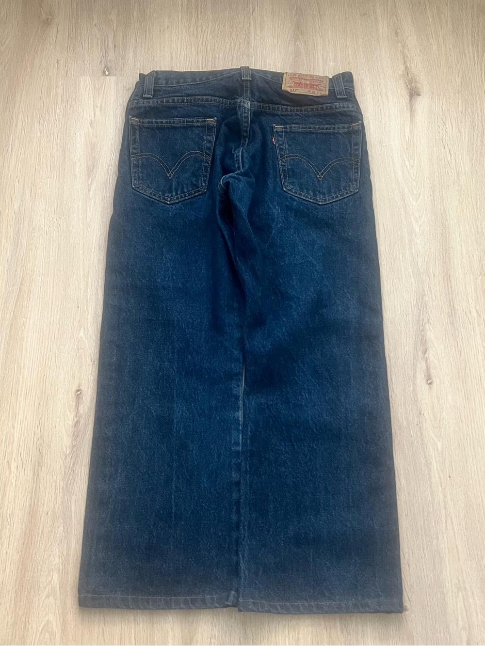 Levi’s 517 Men’s Bootcut Jeans Blue Dark Wash Denim Cotton 31x30 (30x25 actual)